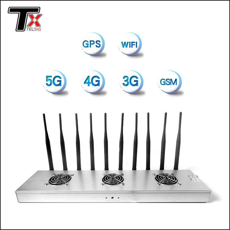 10-way Desktop WiFi Signal Jammer