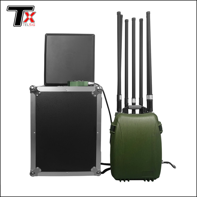 Man Pack 360 Degree 2000 Meter Anti Drone Uav Signal Blocker