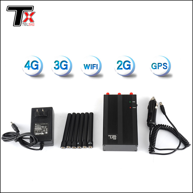 WIFI GPS UHF VHF Portable Phone Jammer